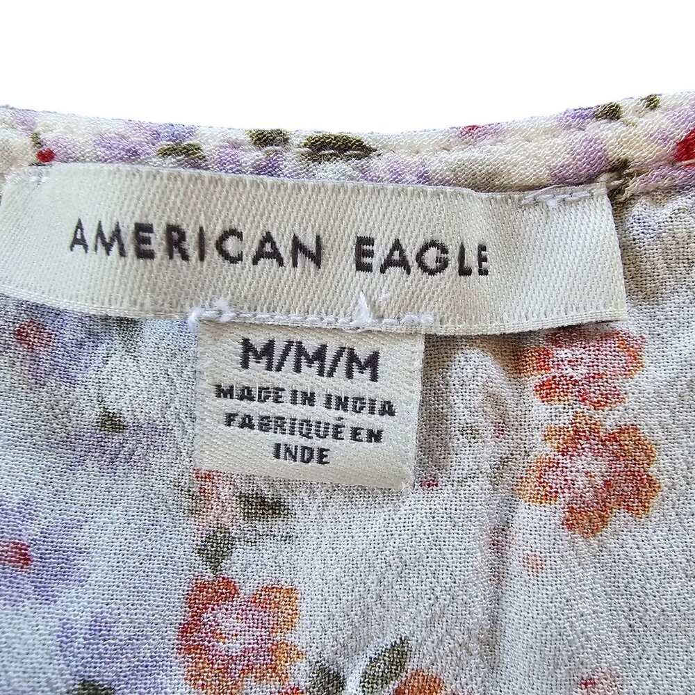 American Eagle Outfitters Floral Cream Dress - Picture 4 of 9